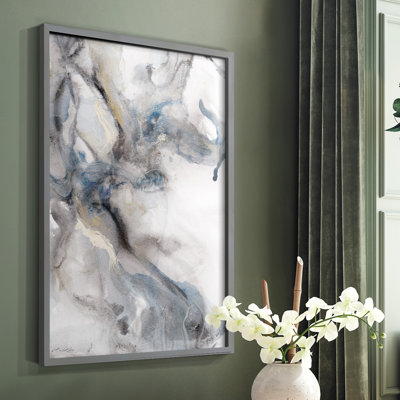 Marble Trance Framed Print - Solid Wood