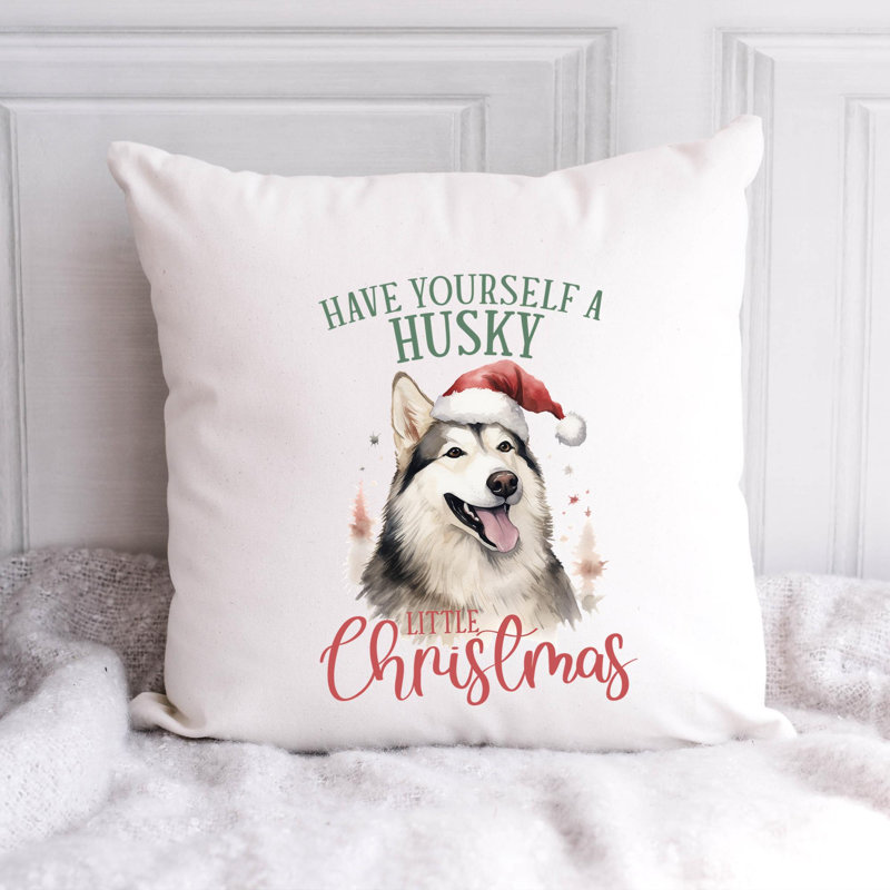 07_Coussin décoratif en polyester Husky, 18 po x 18 po