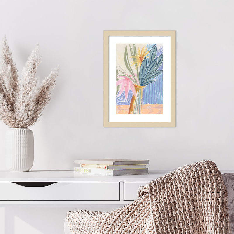 «August Bouquet» par Kate Aurelia Holloway, H 17 po x l 13 po x P 1 po, Brun