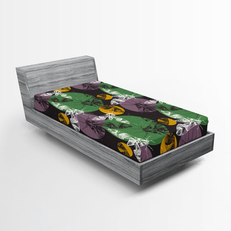 Drap-housse nature Ambesonne, Drap-housse de taille simple