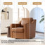 Faux Leather Swivel Armchair-1368538211