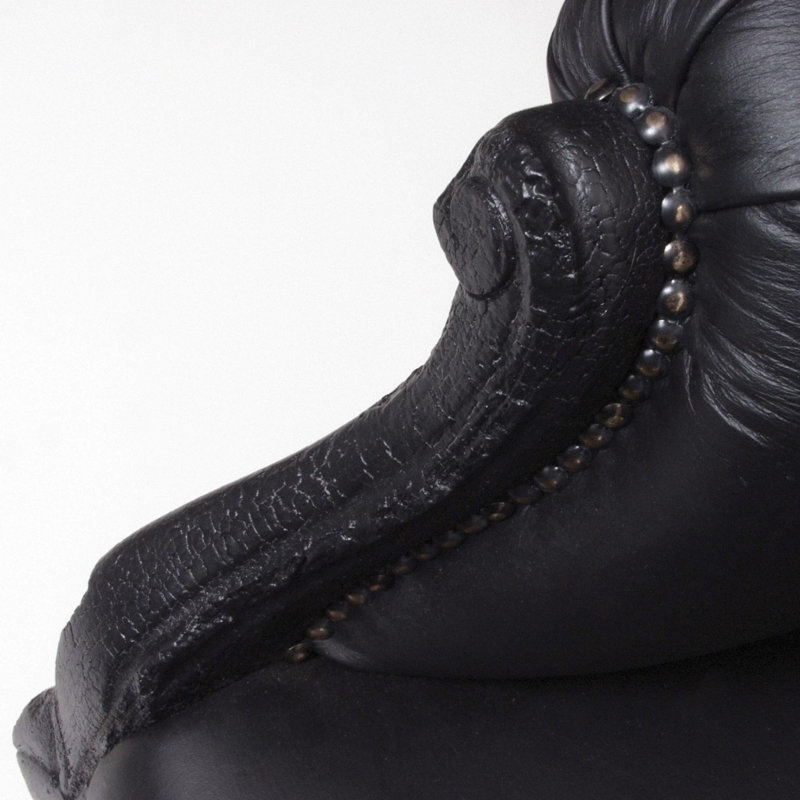 Smoke Leather Armchair