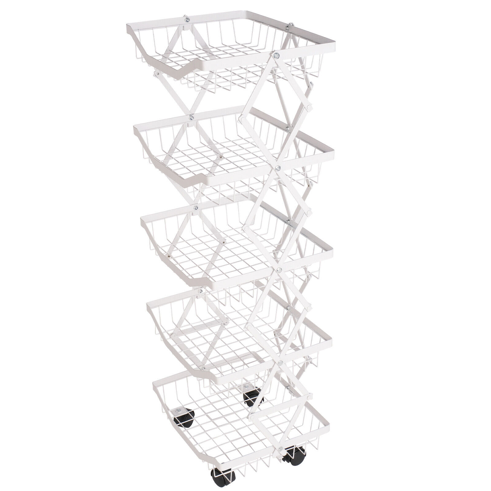 LUCKYREMORE 37.4'' H x 13.8'' W Utility Cart with Wheels & Reviews