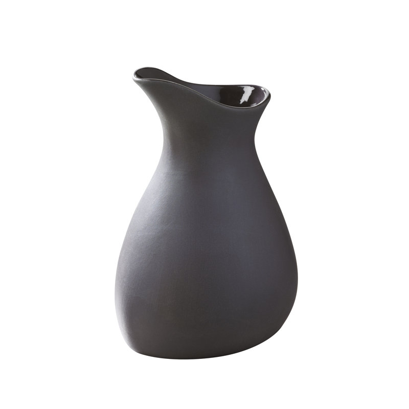 Likid & Solid Carafe, Slate, 5" H x 3.25" W x 3.5" L