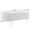 Banc de rangement repose-pieds ovale, pieds en bois d'hévéa, beige (46 po x 17,7 po x 10,8 po)-495311251