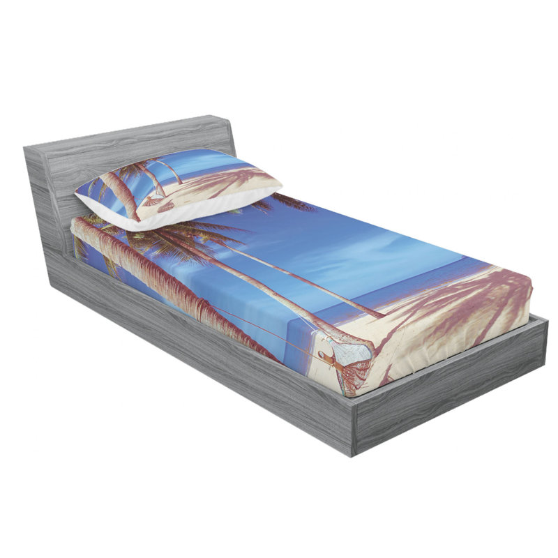 Microfiber Sheet Set, Twin Sheet Set with Fitted Sheet