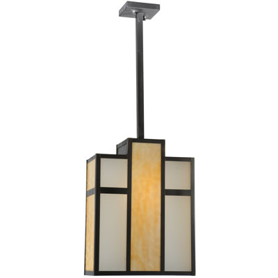 Long Cityscape 1 - Light Black Single Pendant