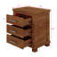 Ensemble de table de chevet rustique en bois massif récupéré