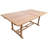Duchene Butterfly Leaf Solid Teak Wood Rectangular Trestle Dining Table