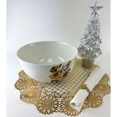 Ensemble de 4 bols en porcelaine de qualité Victoria Bella, 85 oz (8,5 po). Très grand bol à salade, bol pour salade, soupe, pâtes et dîner