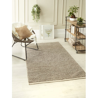 Carah Solid Colour Hand Woven Area Rug