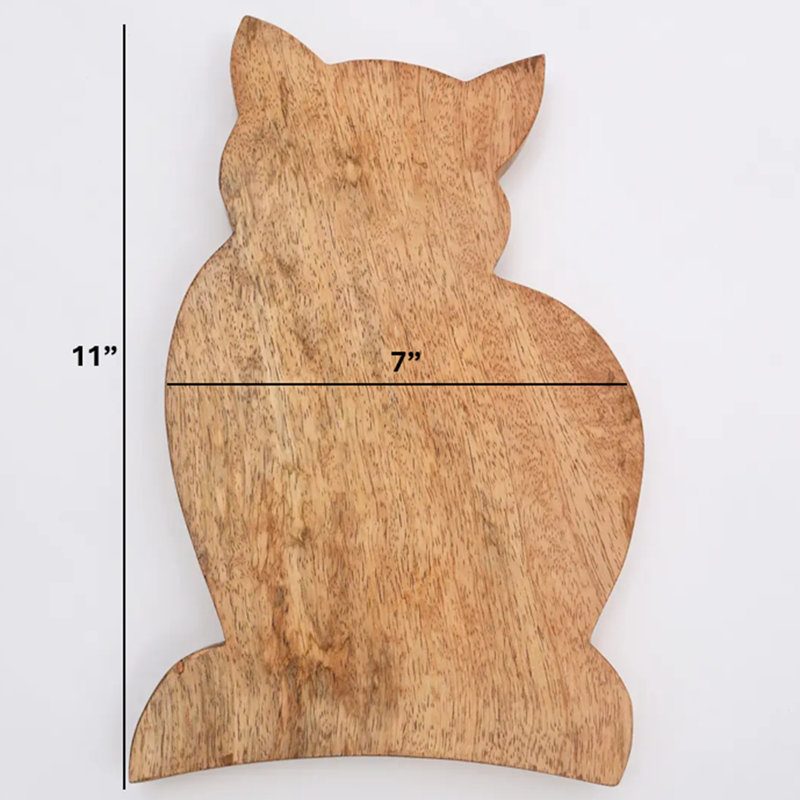 Planche à découper en bois | Planche à découper et à servir en bois | 11 x 7 po