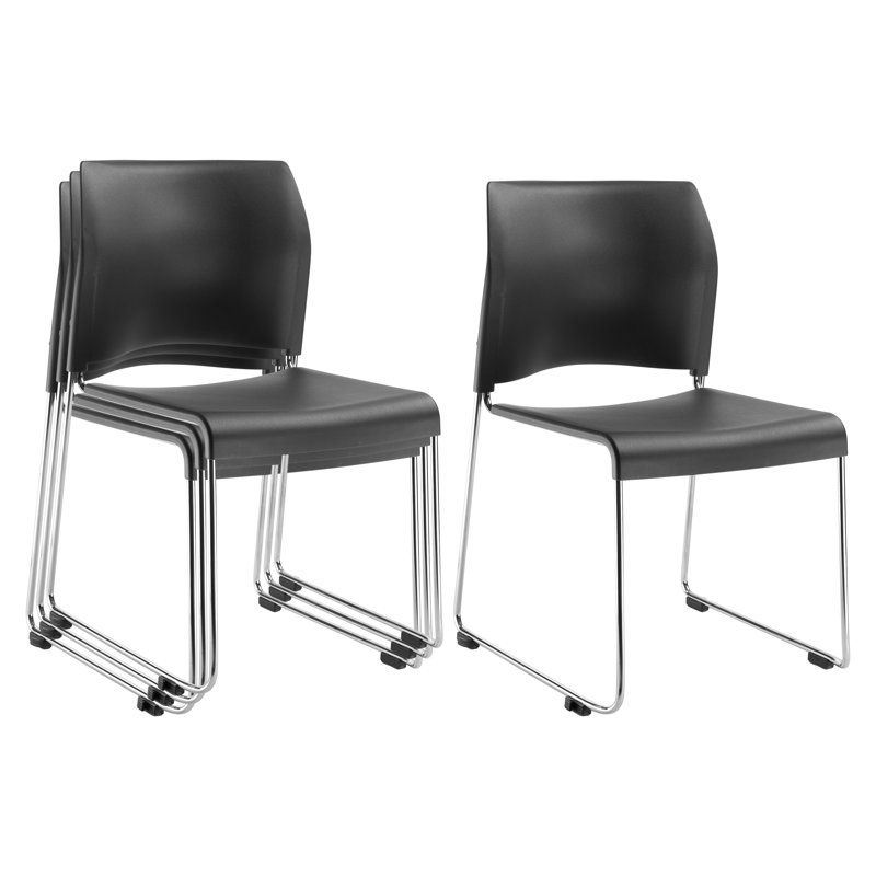 Chaise empilable en plastique sans accoudoirs 8800 Series Cafetorium, Anthracite