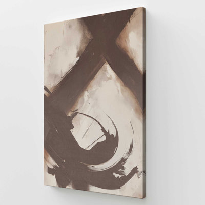 «Abstract Sienna Swirl I», reproduction sur toile