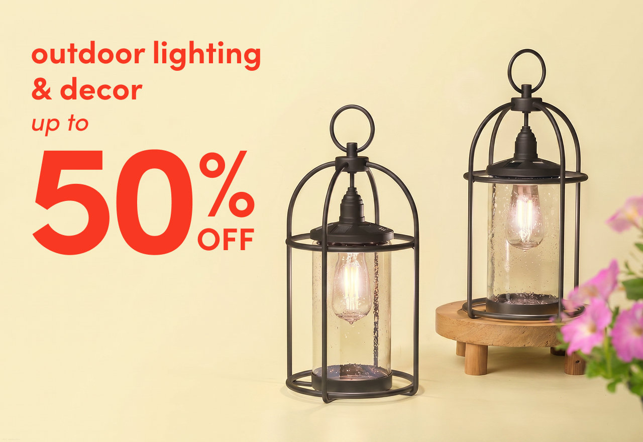 outdoor lighting & decor sale