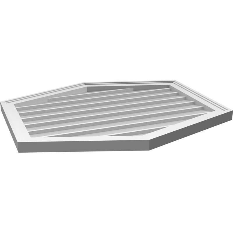 Ventilé vertical à pignon vertical 4/12 po, H 28 po x l 32 po x P 1,5 po