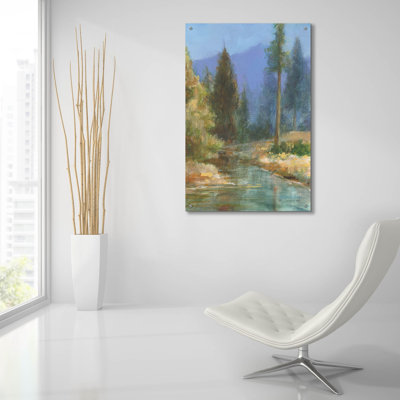 Art mural en verre «Western Pines» par Danhui Nai