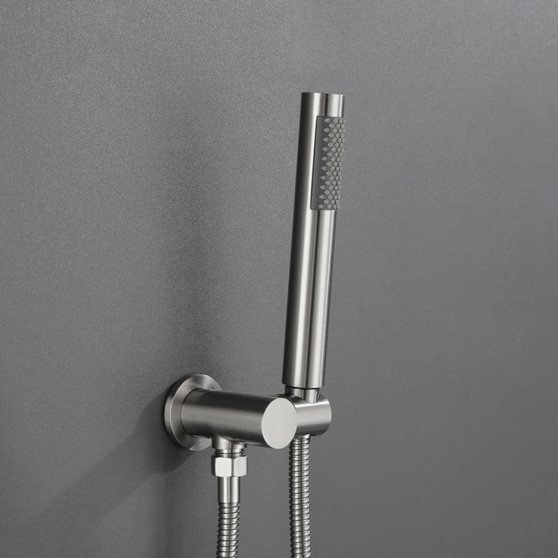 Complete Shower System with Rough in-Valve, Brushed Nickel