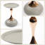 Table d'appoint à plateau rond moderne en métal avec base piédestal-1353538623