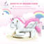 Cheval à bascule pour bébé, licorne en peluche avec sons, ceinture de sécurité