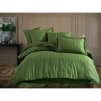 SeanPaul Cotton Blend Solid Colour Duvet Cover Set with Pillowcases