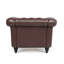 Chaise d'appoint de salon moderne avec assemblage facile et support solide