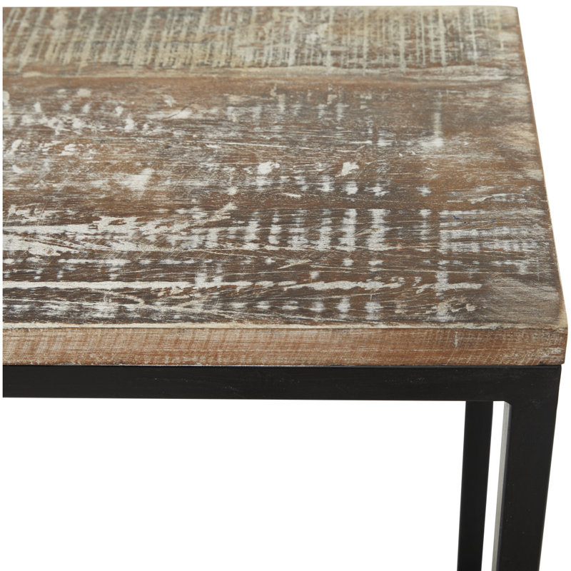 Stainless Steel Top End Table Set