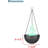 #61168-24-1,LED Hanging Fire Flame Light Prop,Black Finish,Blue Flickering Light,6"Wx5-1/8"H.