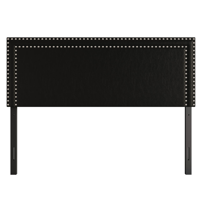 Iwar Upholstered Headboard, Twin, Black