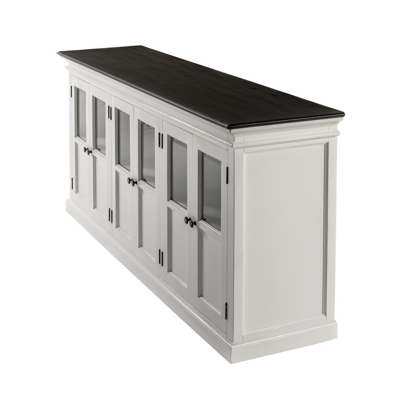 78.74'' Sideboard, White/Black