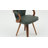 Modern Faux Leather Swivel Office Chair with Bentwood Back, Wood Legs, Fixed Arms, and Cushioned Seat for Home Office, Study Room, or Conference Room-1175320890