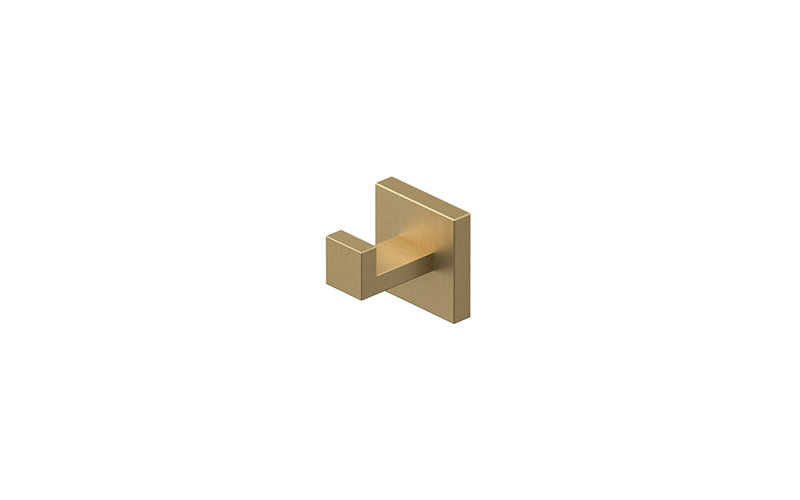 Deltana MM2009-4 SINGLE ROBE HOOK, MM SERIES in Brushed Brass