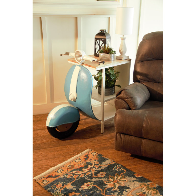 Ashman Solid Wood Accent Cabinet, Blue