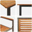 8 - Person Wood Patio Dining Set with Rectangular Table