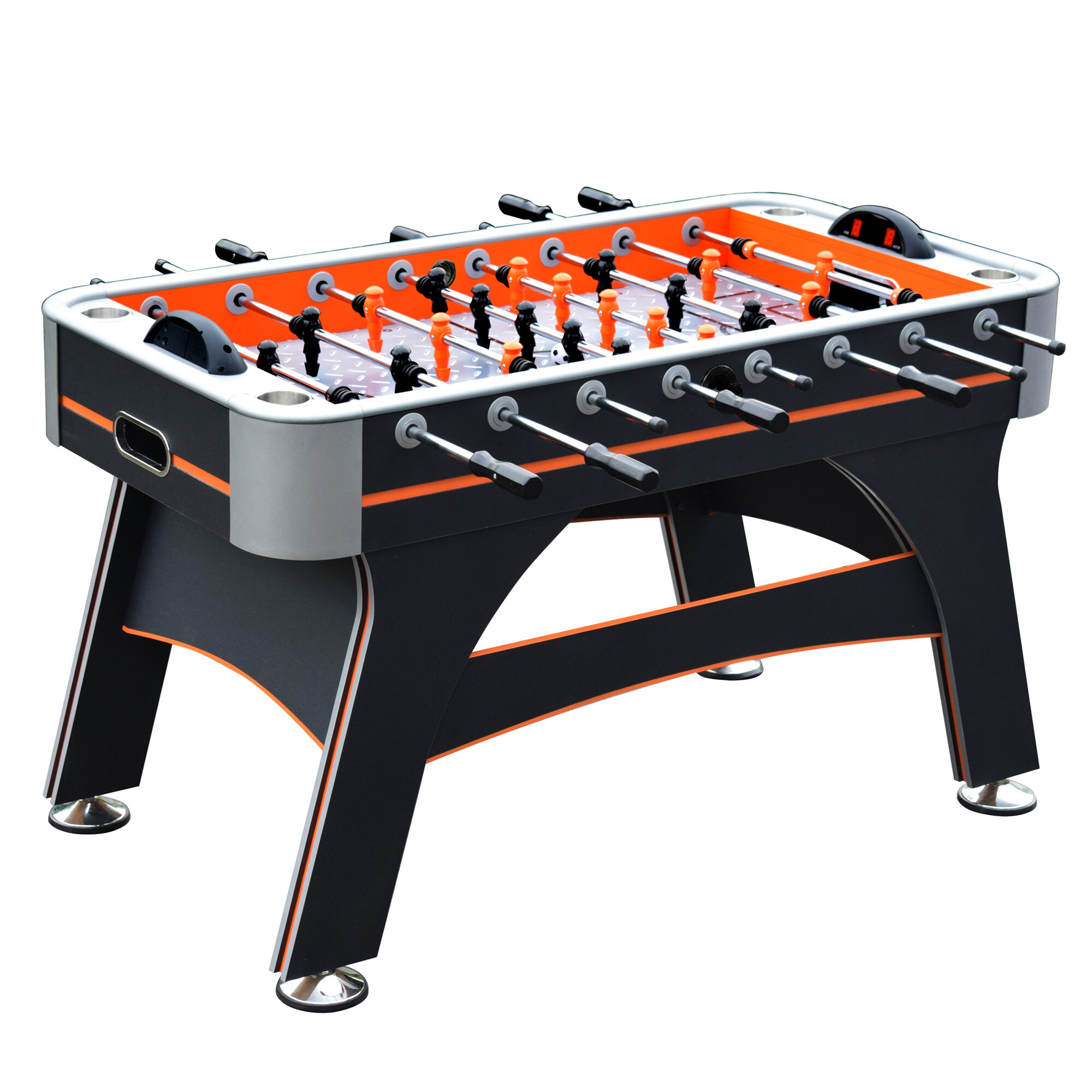 Cable World Mid-Sized Foosball, Mini Football, Table Soccer Game, 4 Rods, 20 Inches