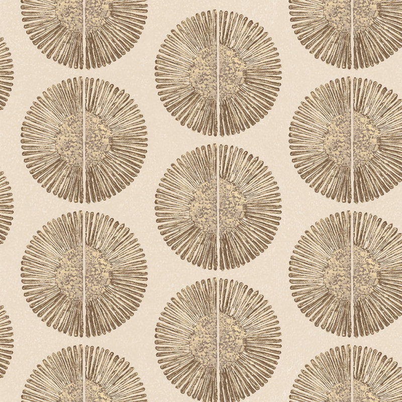 Riviera 10m x 53cm Paste the Wall Wallpaper Roll, Tan/Black