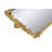 24.5X12.5X1" Rectangular Mirror Tray With Gold Iron Frame And Intricate Floral Accents