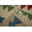 Motif géométrique: petit tapis oriental kilim 4 x 6