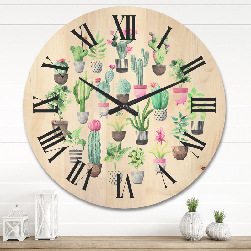 Horloge murale Cacti, Très grand