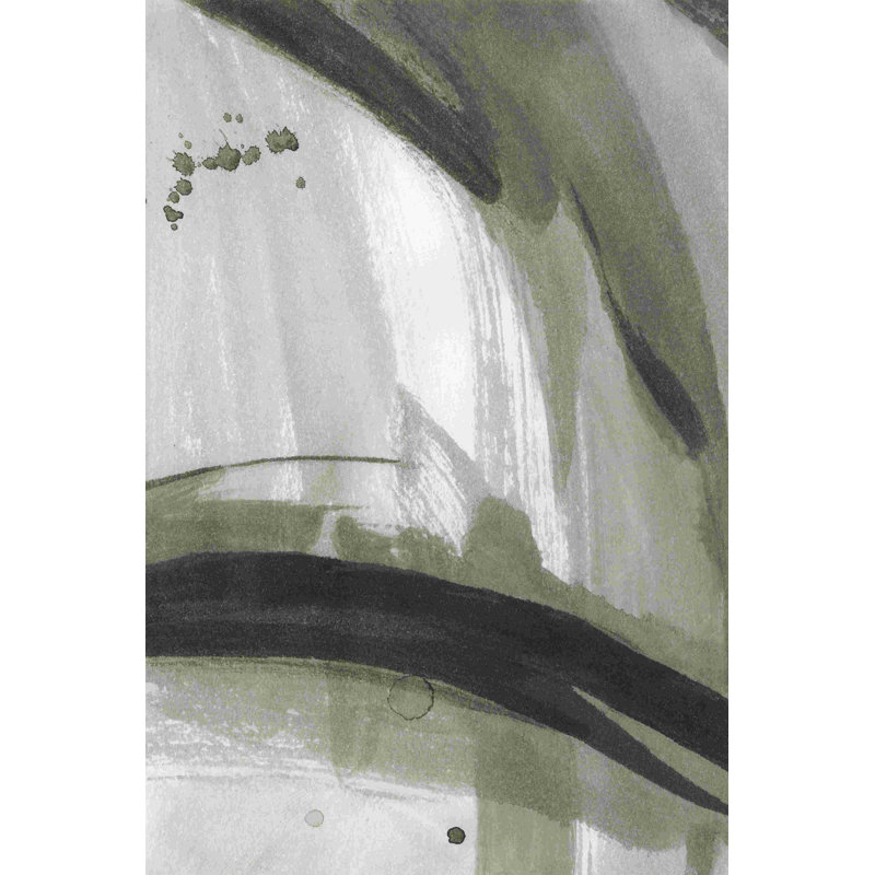 Encre abstraite II, H 18 po x l 12 po