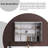 36'' W x 26'' H Frameless Medicine Cabinet Mirror with 6 Shelves