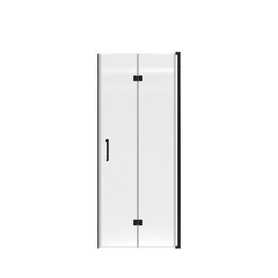  32"W x 72"H Frameless Foldable Shower Door, Aluminum Alloy, 0.24" Tempered Glass Shower