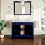 Meuble-lavabo 32 po Gritton avec pieds métalliques noirs-43904640