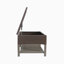 Banc de rangement avec support en métal