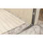 Verre trempé 56-60 "x 72", porte de douche coulissante double en aluminium, 1/4 "(6 mm), poignée en acier inoxydable, nickel brossé