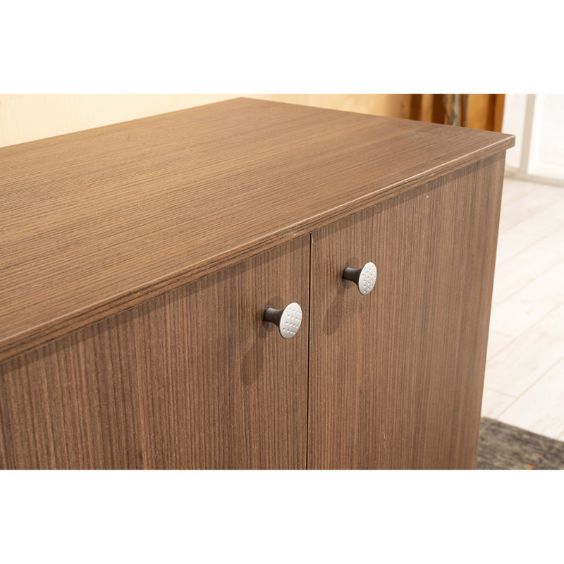 3 Tier Shoe Rack, Walnut Wood, 26.87 In. Depth X 35.74 Width 12.99 Height, 34.54 Lb Stand, Walnut