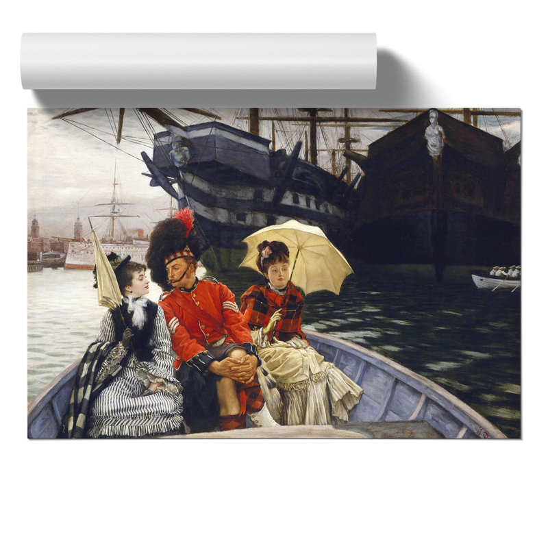 Portsmouth Dockyard by James Tissot - Frameless Print, 21cm H x 30cm W x 0.1cm D
