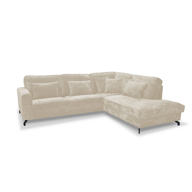 5 Seater Sofa & Chaise, Right Hand Facing, Beige