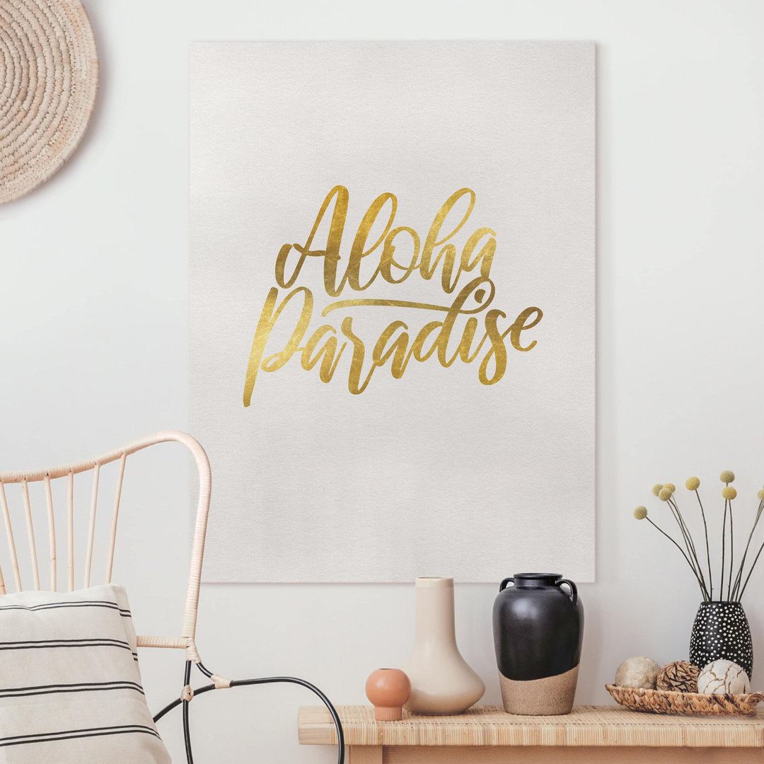 Leinwandbild Gold - Aloha Paradise