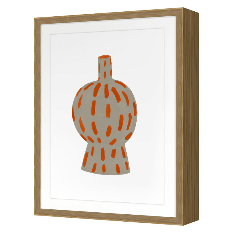Vessel 1 Print by Jo Stearns, 24" H x 18" W x 2.38" D, Oak Framed